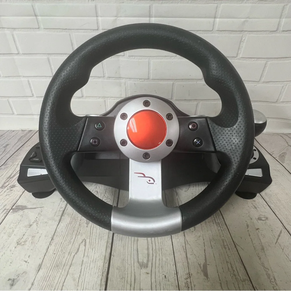 Rocketfish Pro PS3 Wireless Racing Steering Wheel + Pedal Shifter rec RF-GPS3009